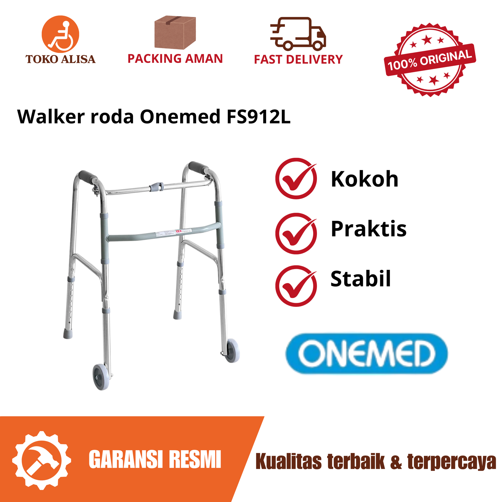 Walker roda Onemed FS912L